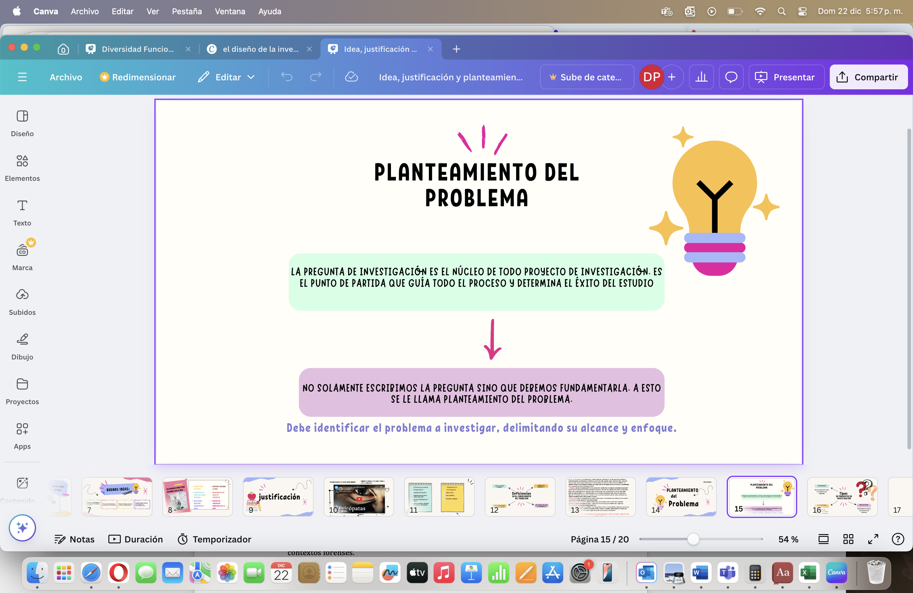 Ilustración 6: Resumen planteamiento del problema - Fuente: Elaborada por Diana Elizabeth Peñaloza Román.