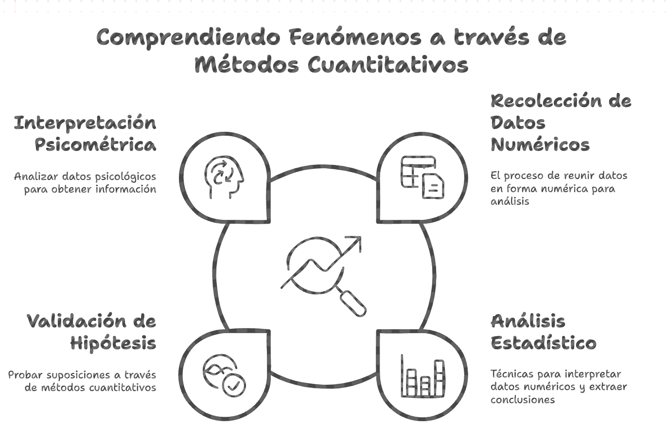   Ilustración 1: Proyectos en la metodología cuantitativa - Fuente: Imagen elaborada con Napkin.IA. (19 de enero de 2025)