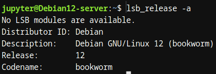 Figura 1: comando lsb_release