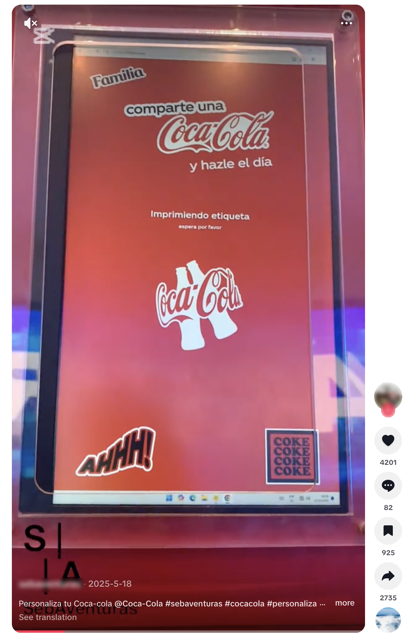 Personaliza tu etiqueta de Coca-Cola