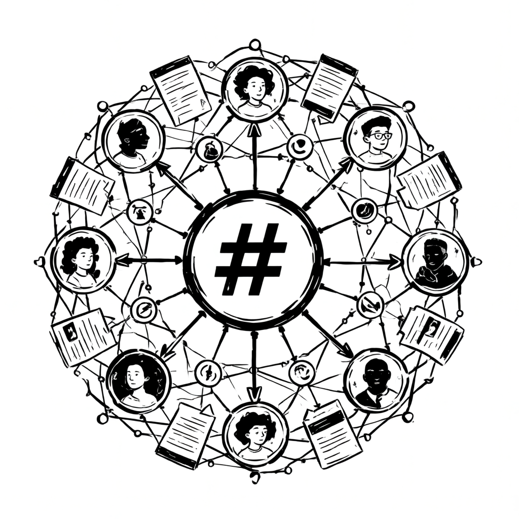 Función estratégica del hashtag