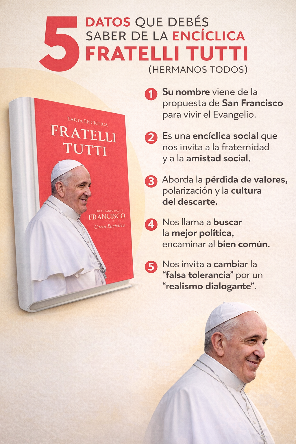 Cinco claves de la encíclica Fratelli Tutti