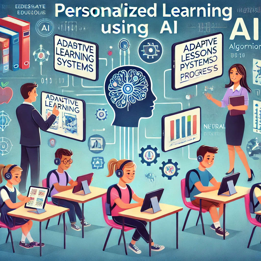 OpenAI. (2024). Ilustración sobre la personalización del aprendizaje con IA [Imagen]. En ChatGPT. Recuperado de /mnt/data/An_illustration_representing_personalized_learning.png.