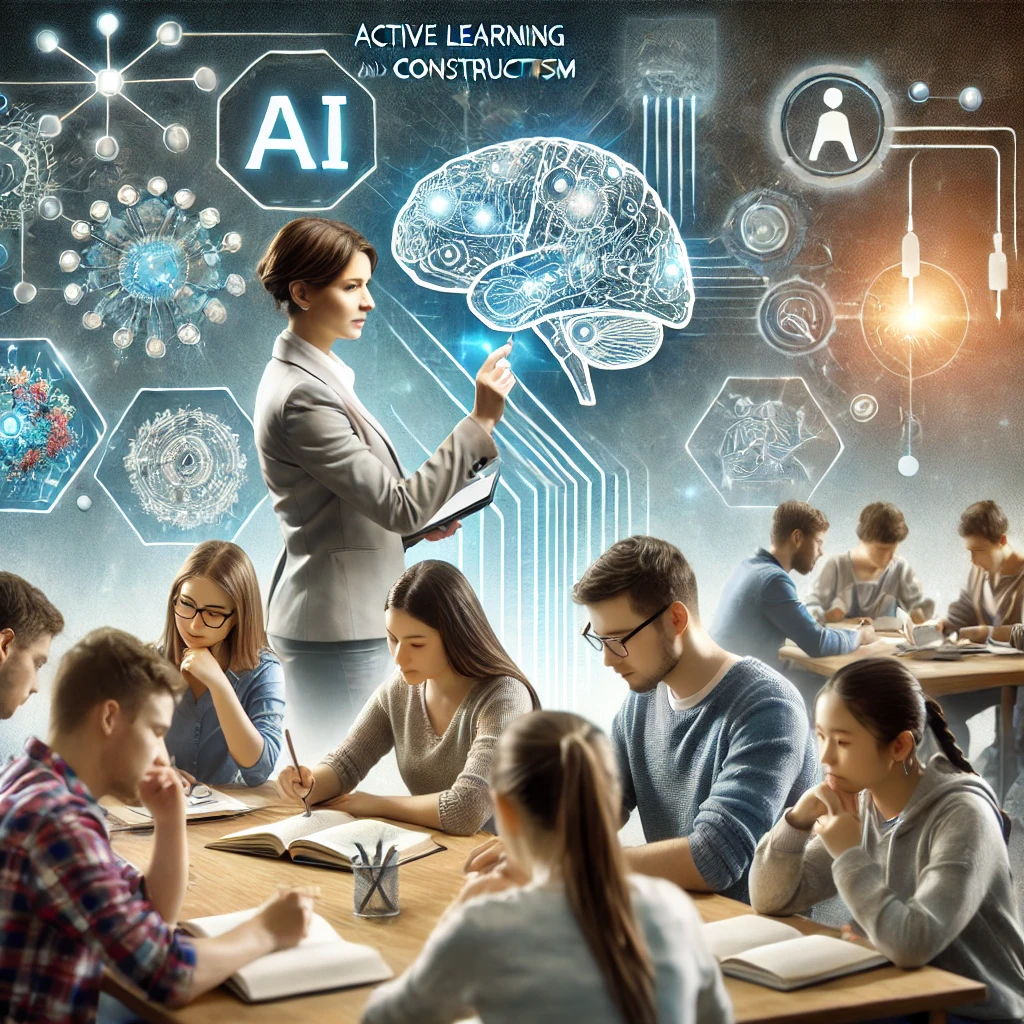 OpenAI. (2024). Imagen que representa el aprendizaje activo y el constructivismo en la educación con IA [Imagen]. En ChatGPT. Recuperado de /mnt/data/A_realistic_image_representing_active_learning_and.png.